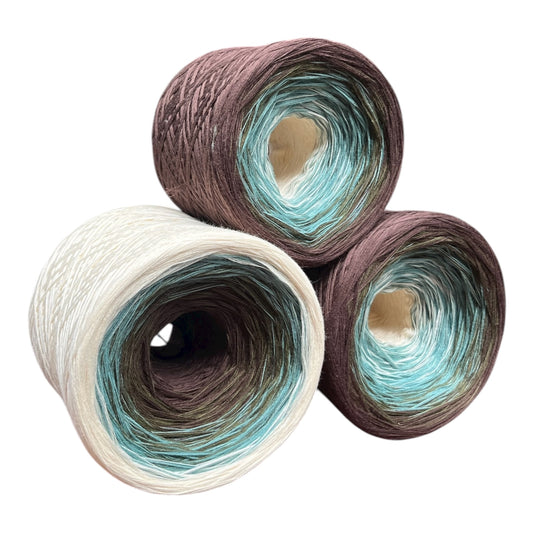 Root to Rise, Gradient Cotton Natural Fiber Yarn