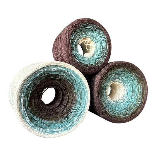 Root to Rise, Gradient Cotton Natural Fiber Yarn