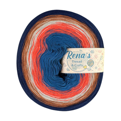 Rustic Plaid Polyester Gradient Yarn - Rena'sThreadandCrafts