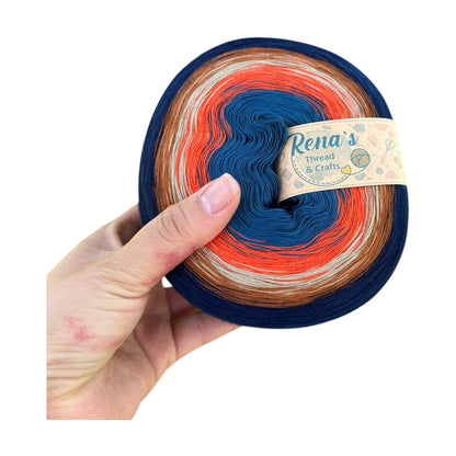 Rustic Plaid Polyester Gradient Yarn - Rena'sThreadandCrafts