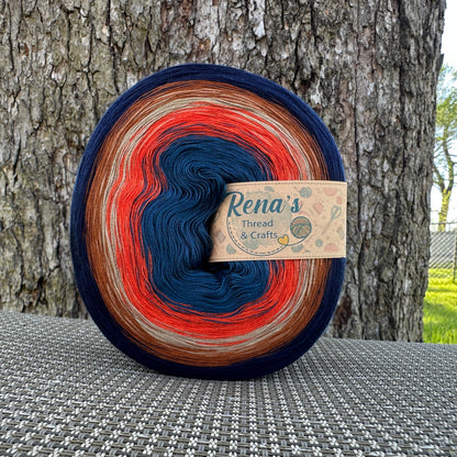 Rustic Plaid Polyester Gradient Yarn - Rena'sThreadandCrafts