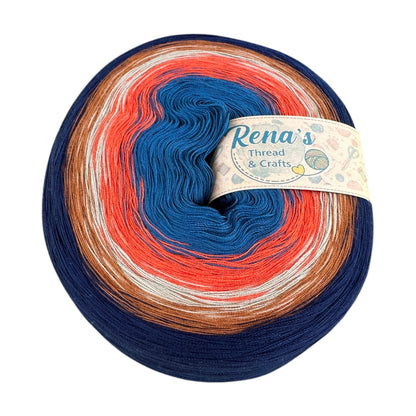 Rustic Plaid Polyester Gradient Yarn - Rena'sThreadandCrafts