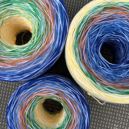 Samba Street, Gradient Cotton Natural Fiber Yarn