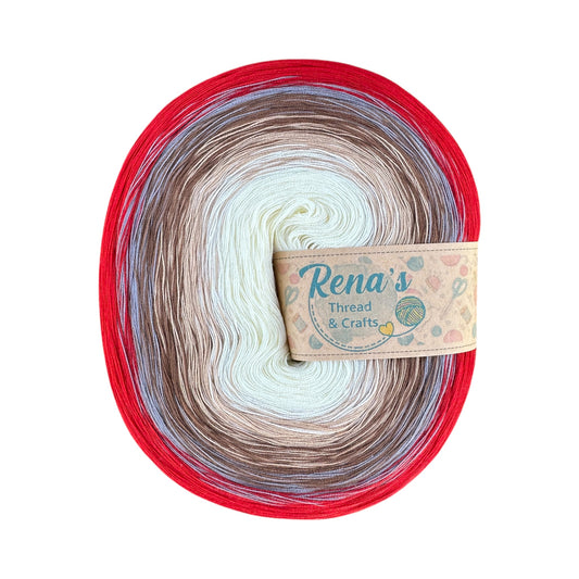 Scarlet, Polyester Gradient Yarn - Rena'sThreadandCrafts