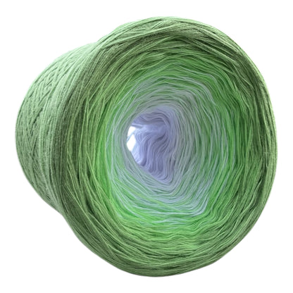 Snow Drop, January Birth Flower, Gradient Cotton Natural Fiber Yarn