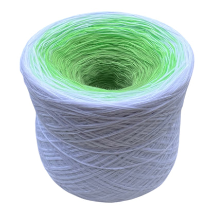 Snow Drop, January Birth Flower, Gradient Cotton Natural Fiber Yarn