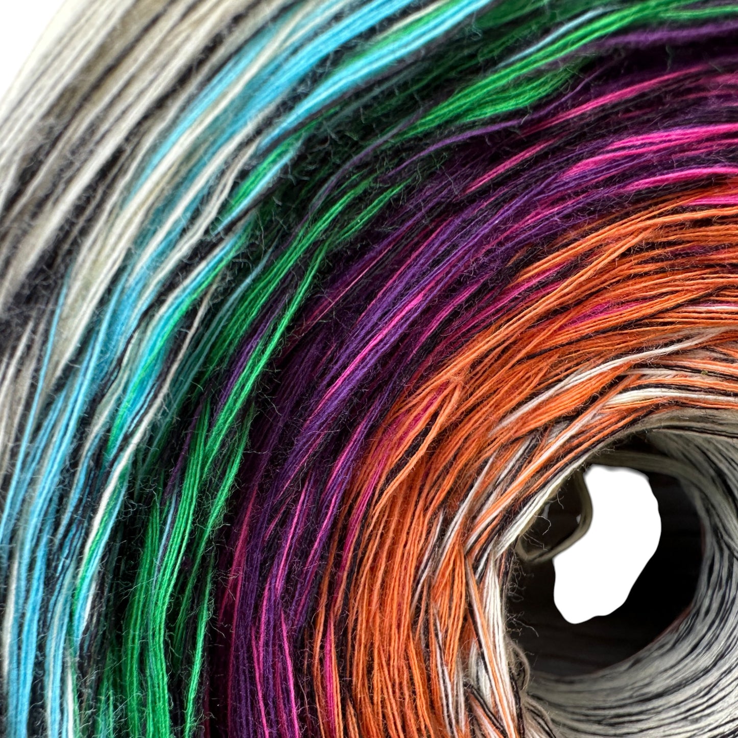 Stained Glass V1 Inspired Gradient Cotton Natural Fiber Yarn