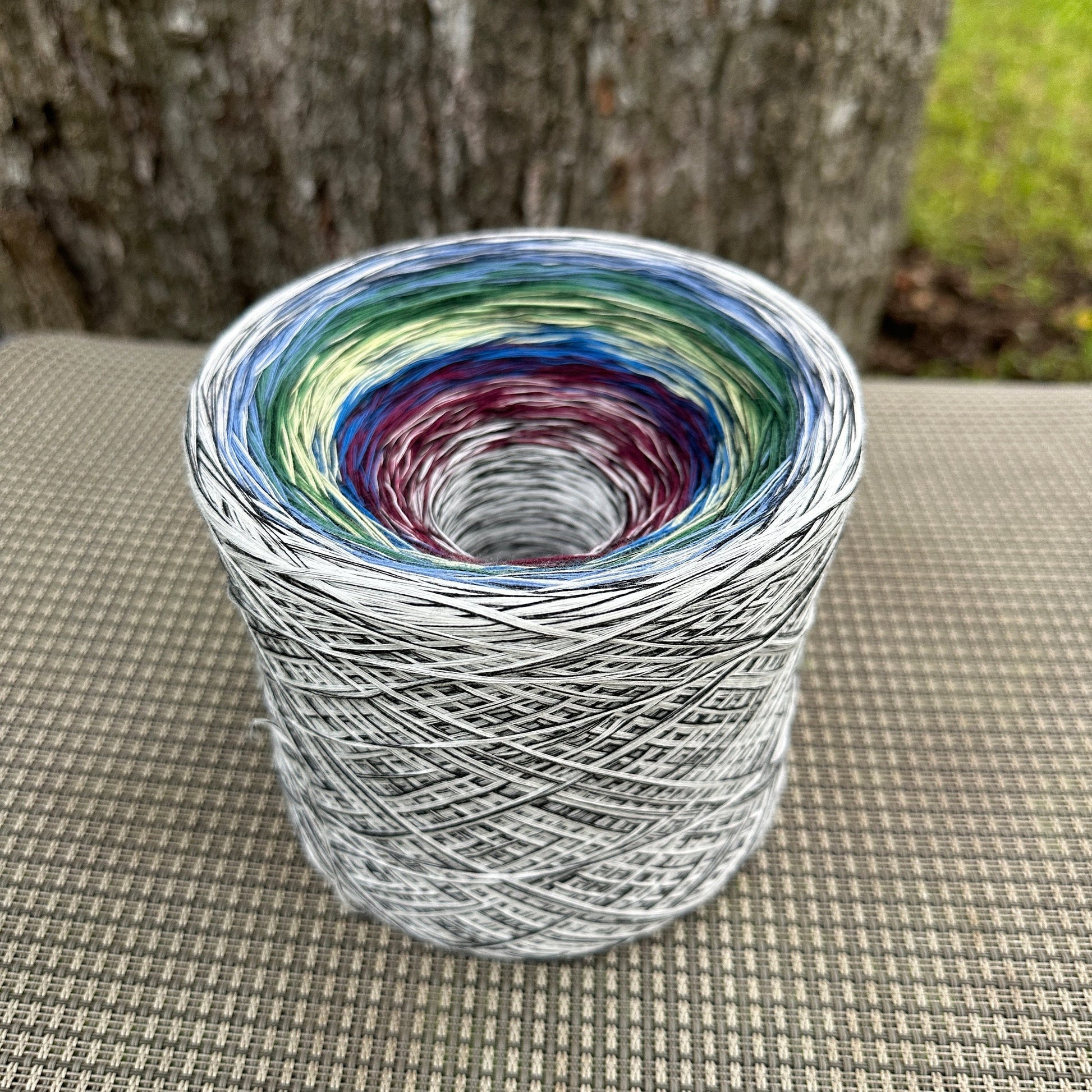 Stained Glass V4 8PLY Cotton Gradient Cake Yarn