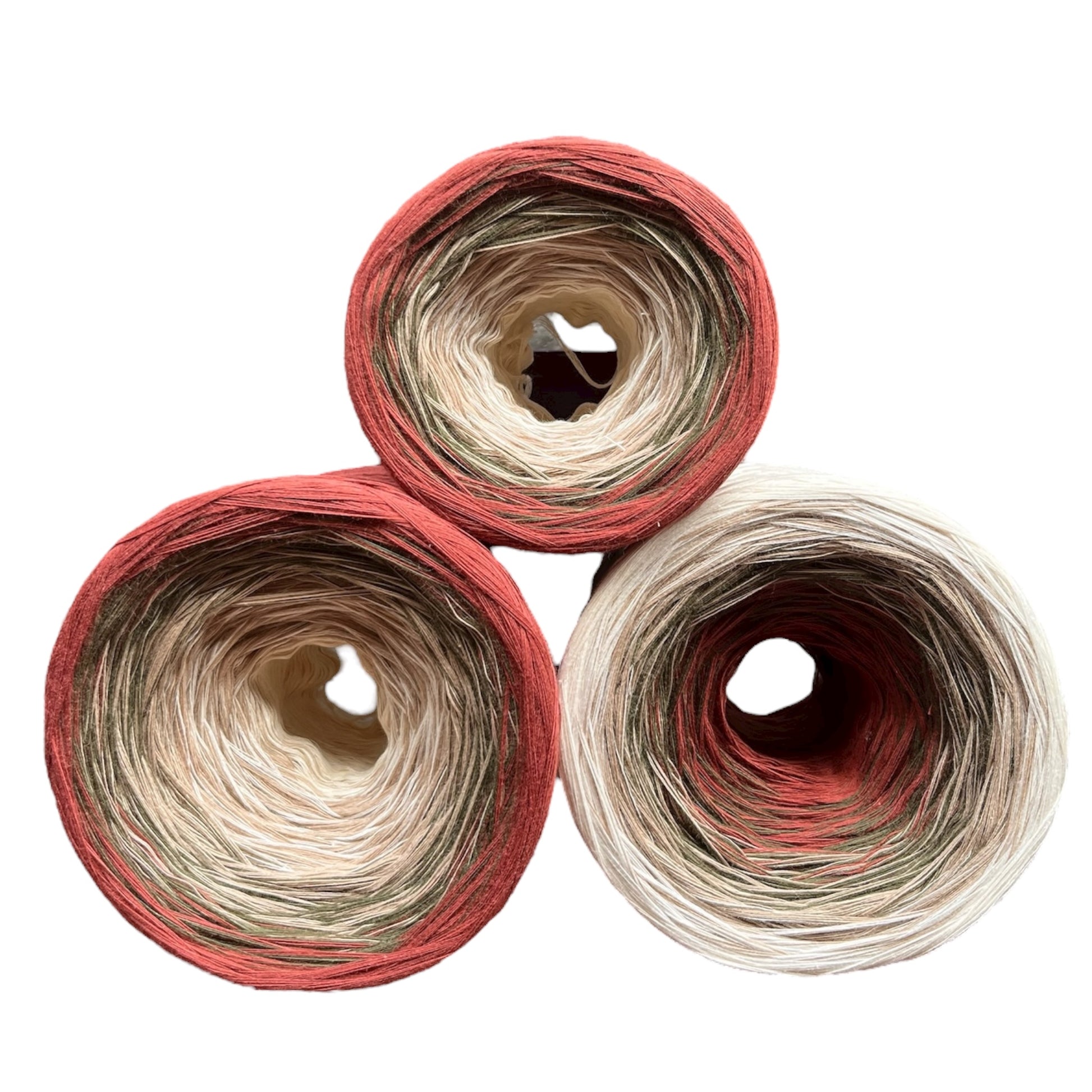 Stay Grounded, Gradient Cotton Natural Fiber Yarn - Rena'sThreadandCrafts