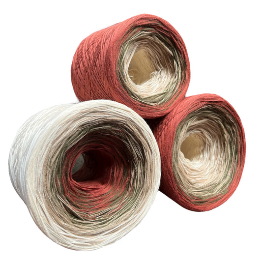 Stay Grounded, Gradient Cotton Natural Fiber Yarn
