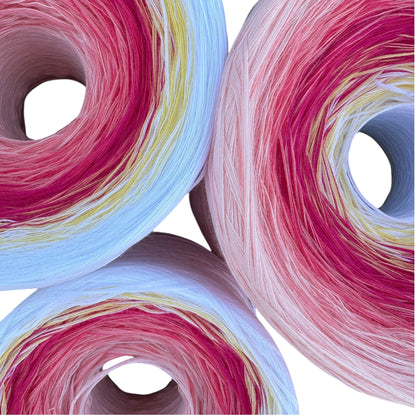 Summer Time, Gradient Cotton Natural Fiber Yarn - Rena'sThreadandCrafts