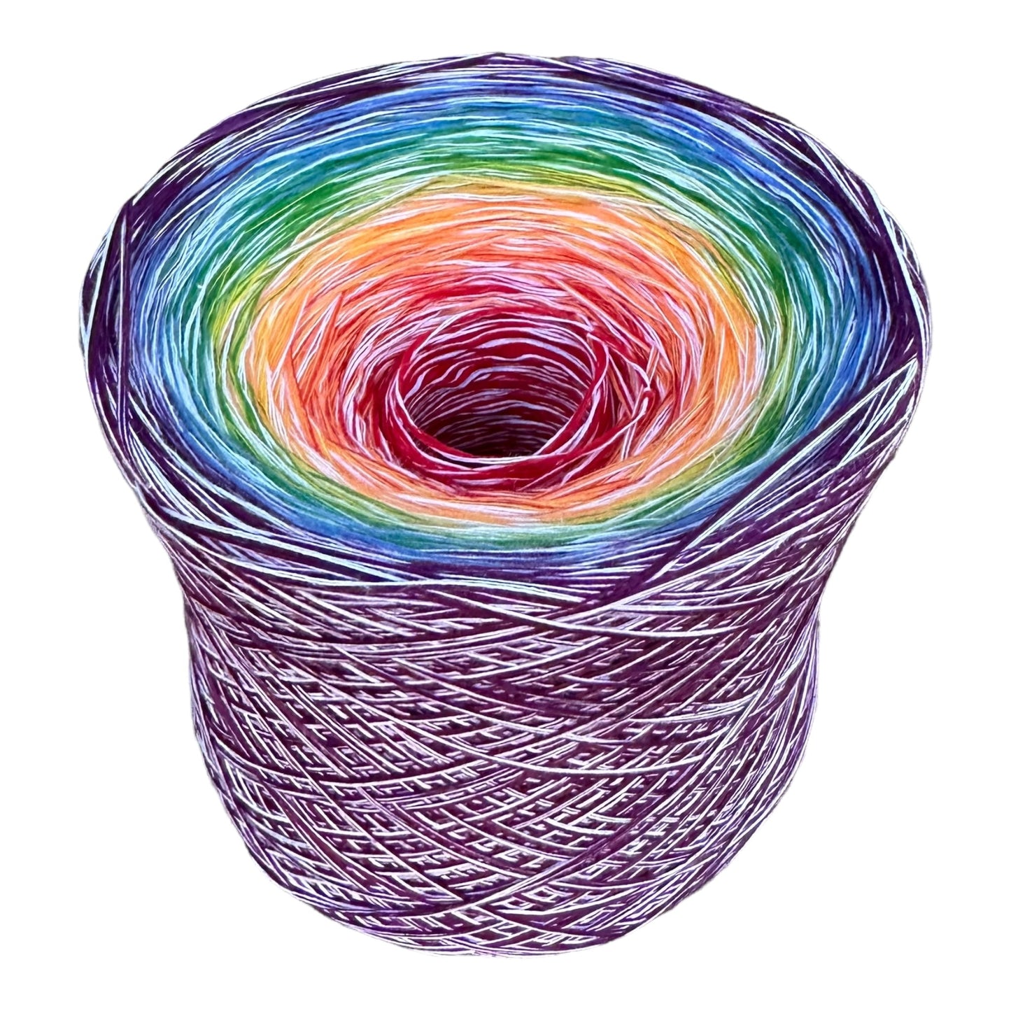 Swirl Rainbow 8PLY Cotton Gradient Cake Yarn-Cotton Yarn, 8PLY-1400-Renas Thread and Crafts