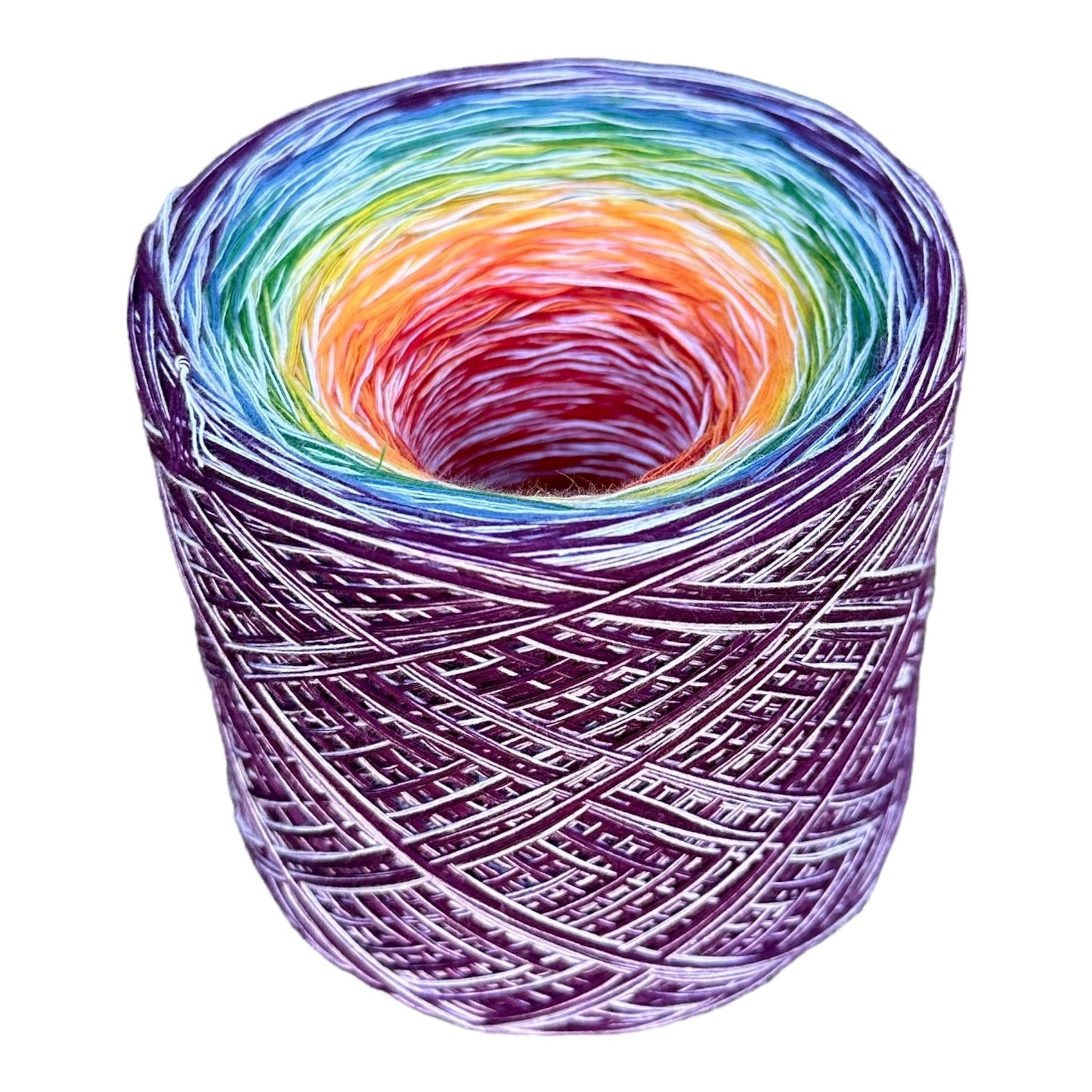 Swirl Rainbow 8PLY Cotton Gradient Cake Yarn-Cotton Yarn, 8PLY-800-Renas Thread and Crafts