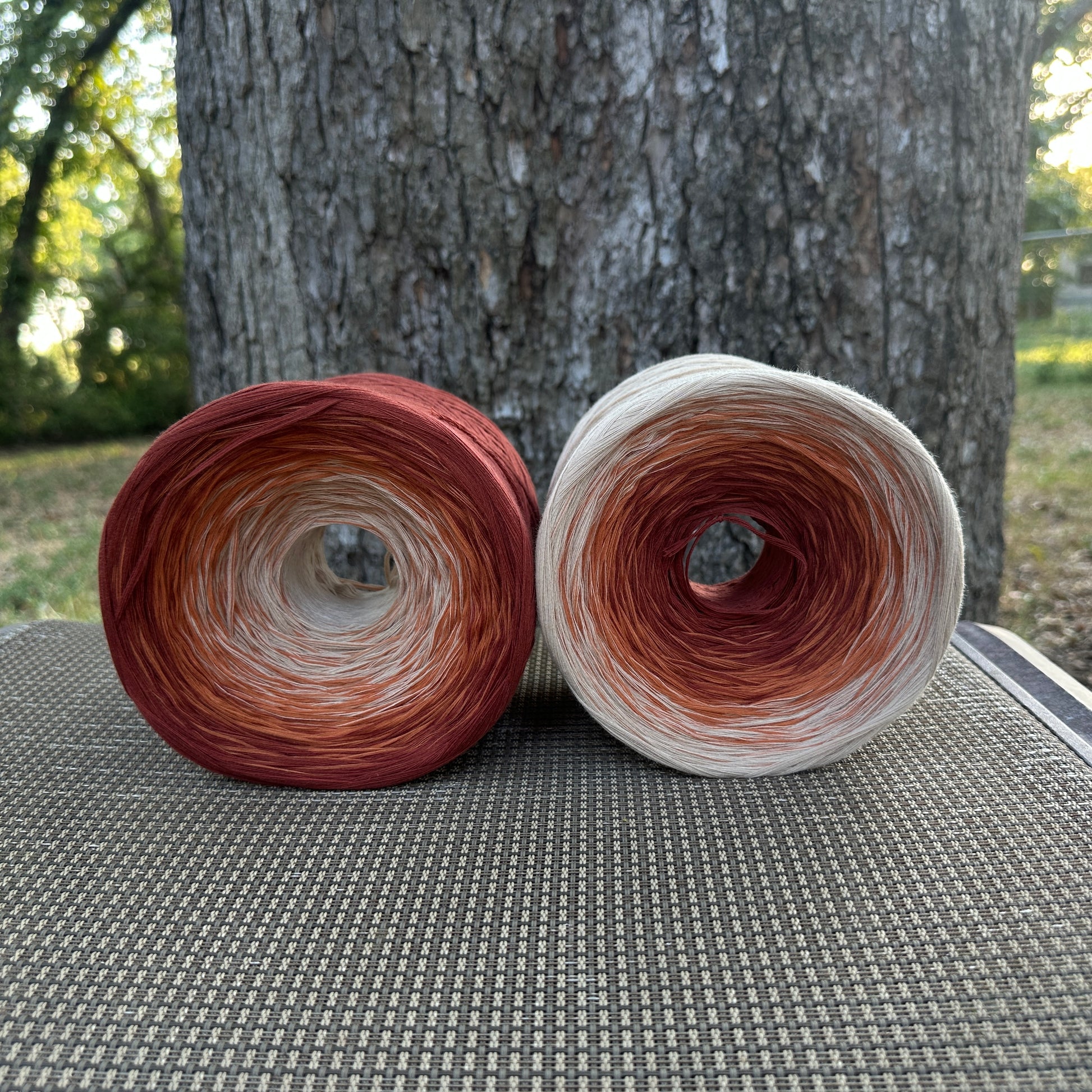 Terracotta, 12ply cotton, Ombre Cotton Natural Fiber Yarn - Rena'sThreadandCrafts