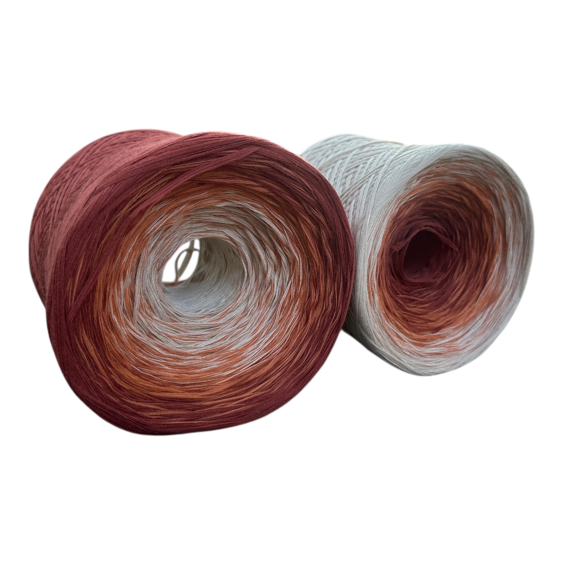 Terracotta, 12ply cotton, Ombre Cotton Natural Fiber Yarn - Rena'sThreadandCrafts