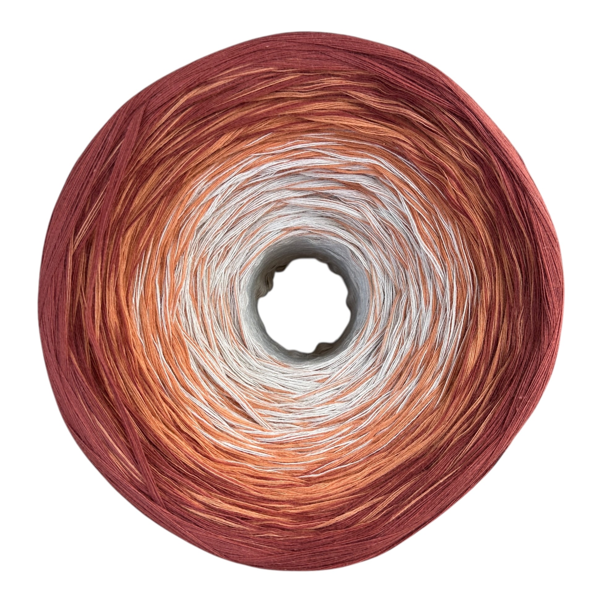 Terracotta, 12ply cotton, Ombre Cotton Natural Fiber Yarn - Rena'sThreadandCrafts