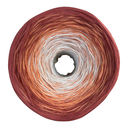 Terracotta, 12ply cotton, Ombre Cotton Natural Fiber Yarn - Rena'sThreadandCrafts