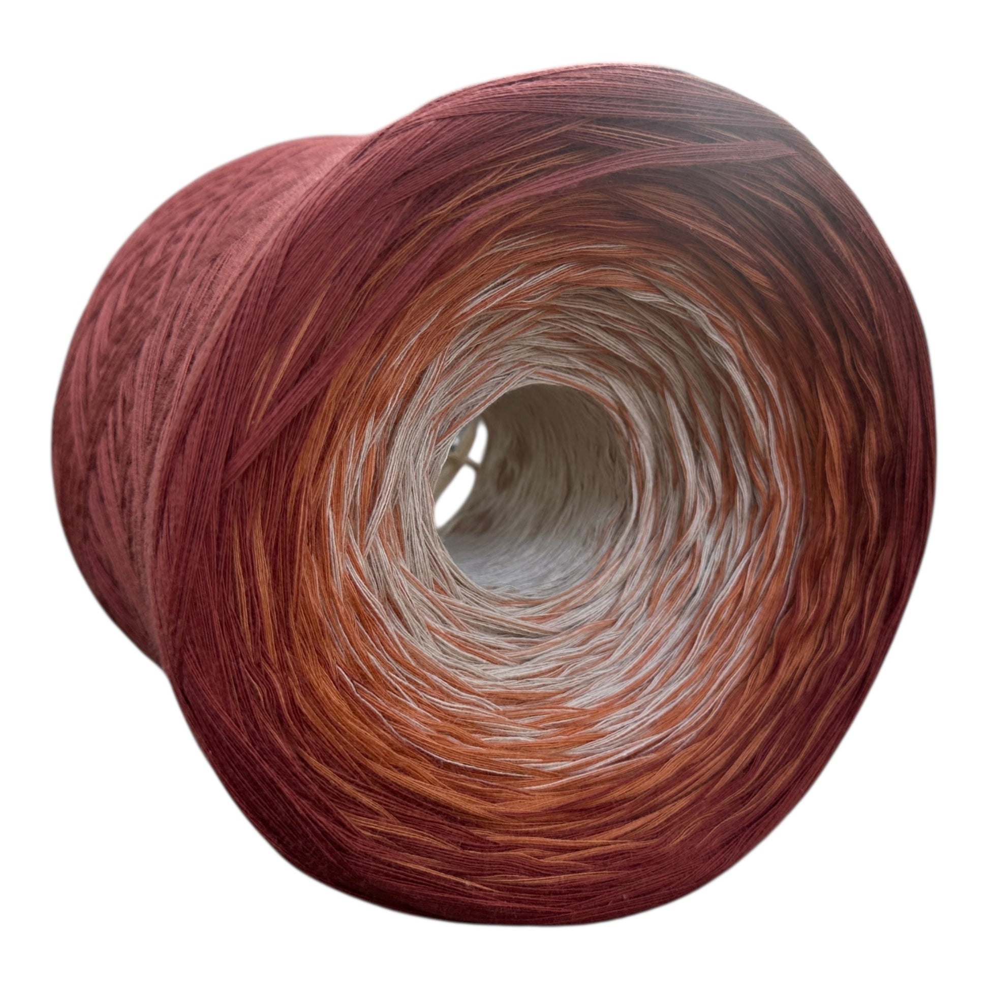 Terracotta, 12ply cotton, Ombre Cotton Natural Fiber Yarn - Rena'sThreadandCrafts