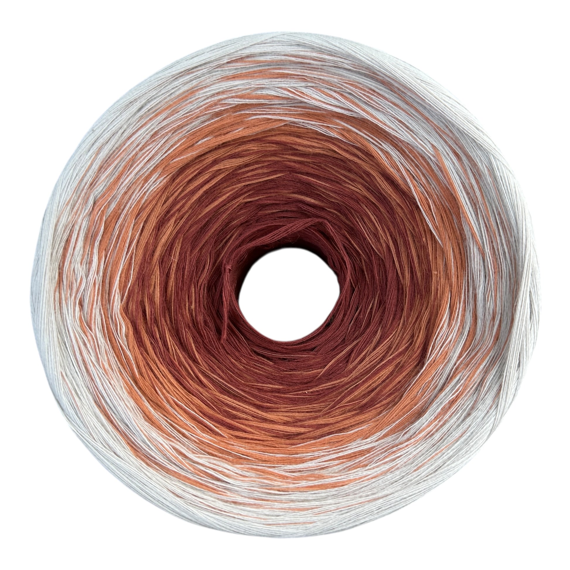 Terracotta, 12ply cotton, Ombre Cotton Natural Fiber Yarn - Rena'sThreadandCrafts