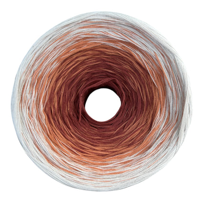 Terracotta, 12ply cotton, Ombre Cotton Natural Fiber Yarn - Rena'sThreadandCrafts