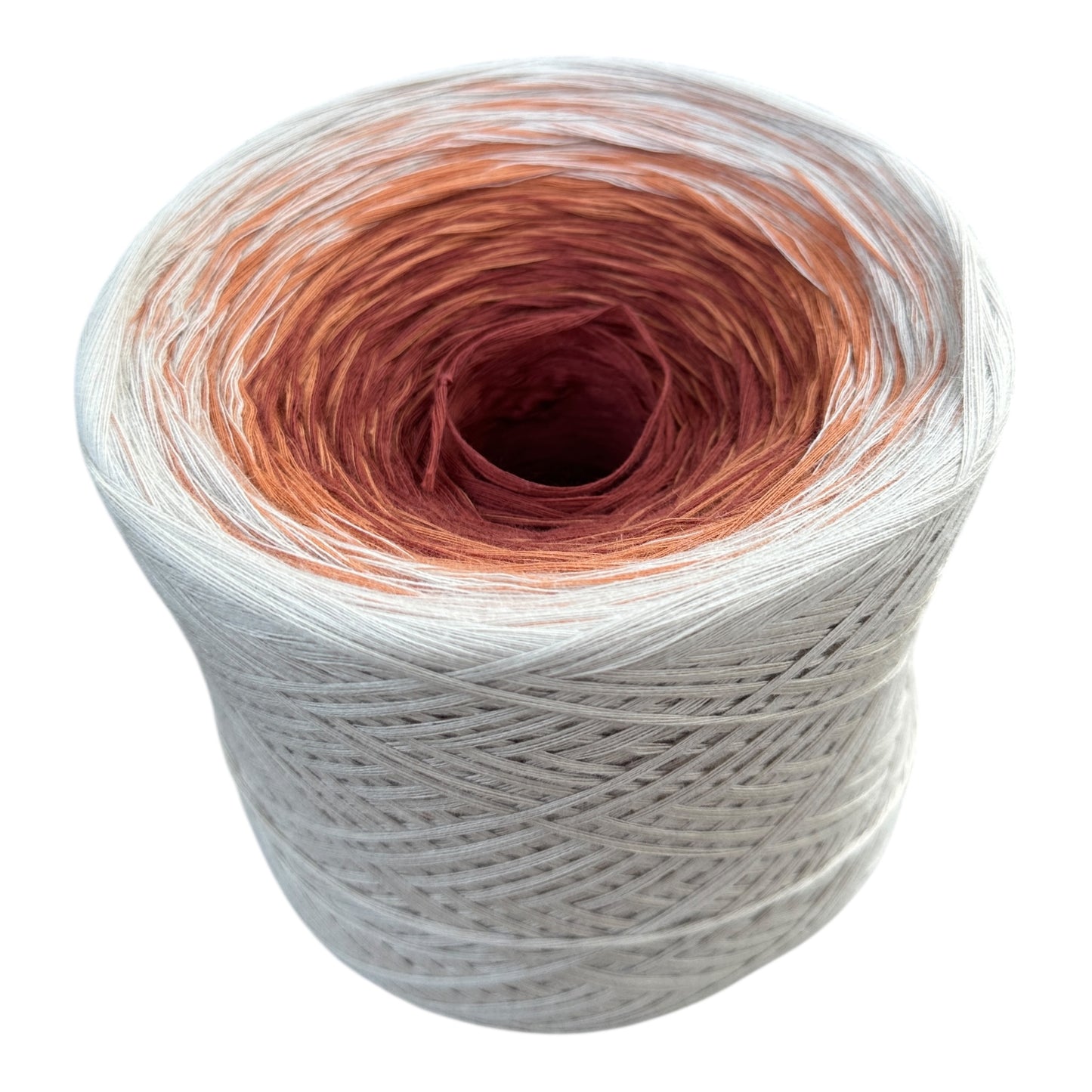 Terracotta, 12ply cotton, Ombre Cotton Natural Fiber Yarn - Rena'sThreadandCrafts