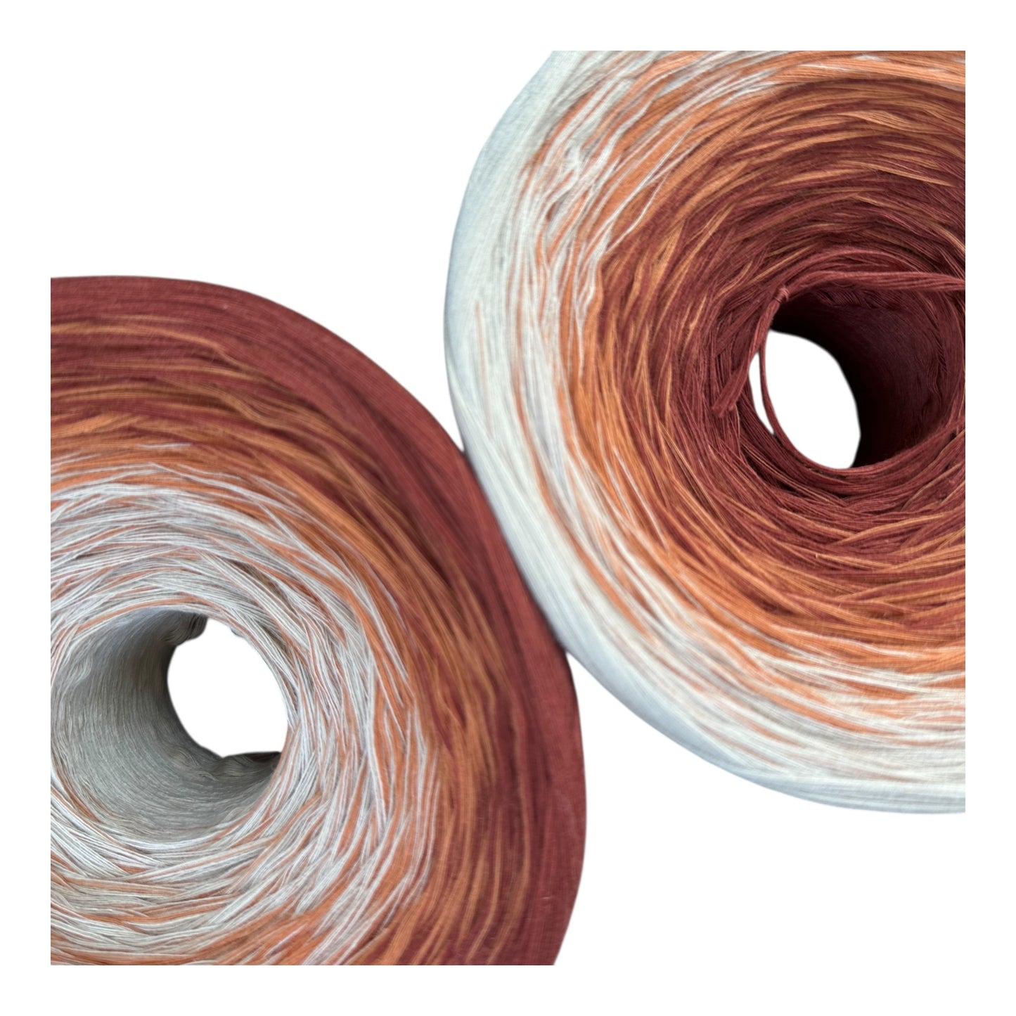 Terracotta, 12ply cotton, Ombre Cotton Natural Fiber Yarn - Rena'sThreadandCrafts