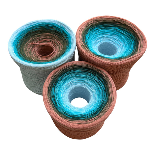 The Hills are Alive, Gradient Cotton Natural Fiber Yarn