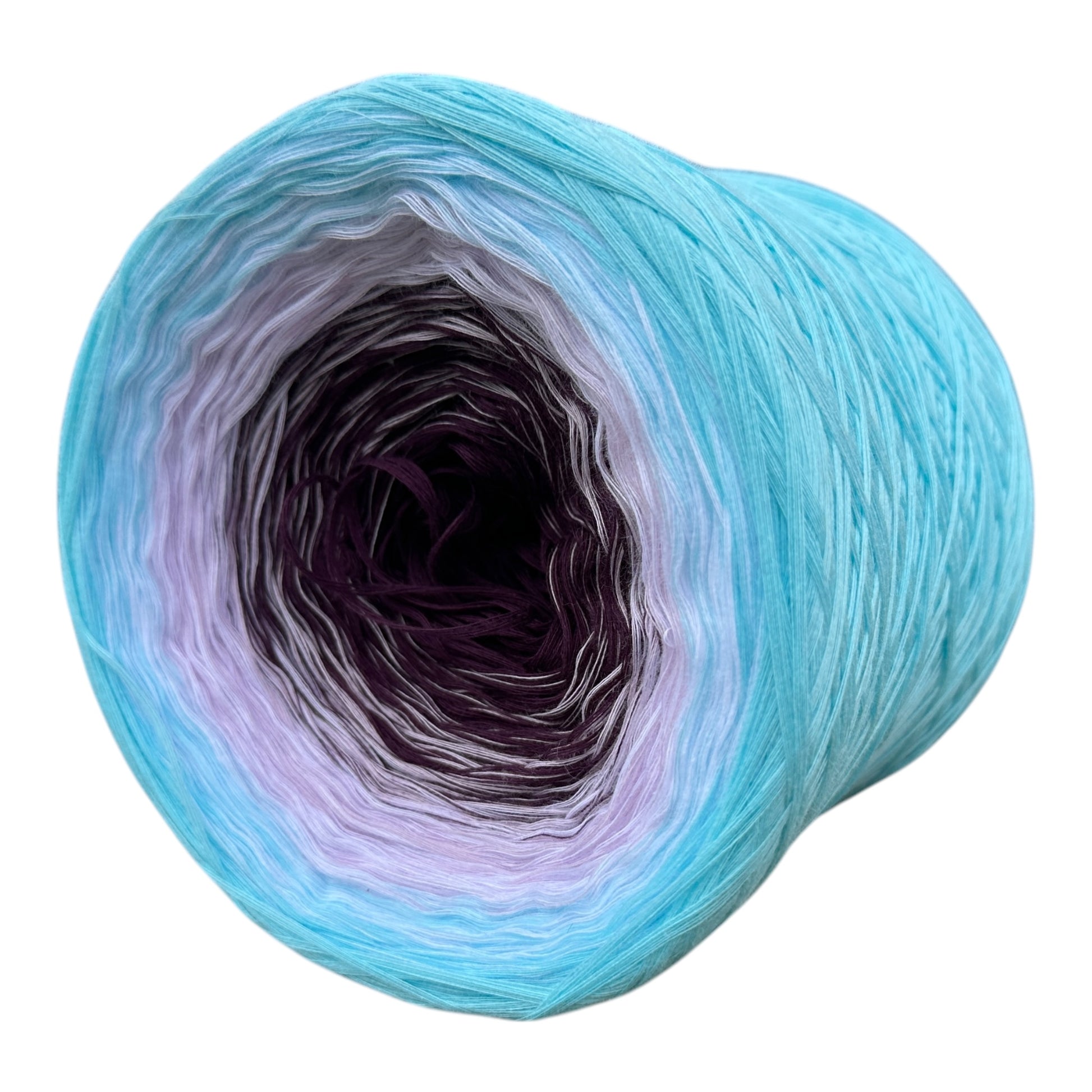 Tied With Love : Aqua & Plum, Gradient Yarn - Rena'sThreadandCrafts