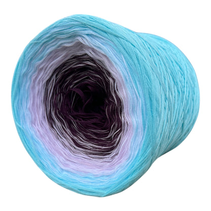 Tied With Love : Aqua & Plum, Gradient Yarn - Rena'sThreadandCrafts