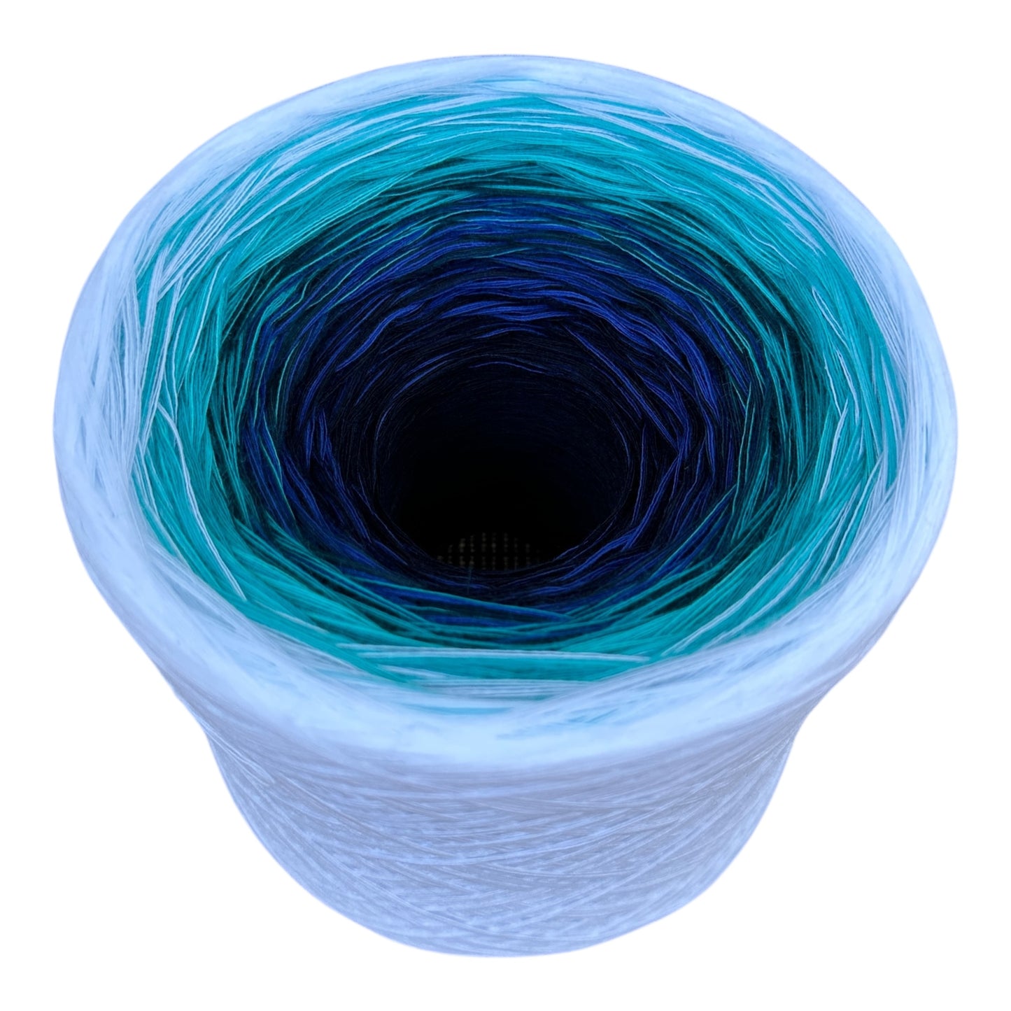 Tied With Love : Blue and White , Gradient Cotton Natural Fiber Yarn - Rena'sThreadandCrafts