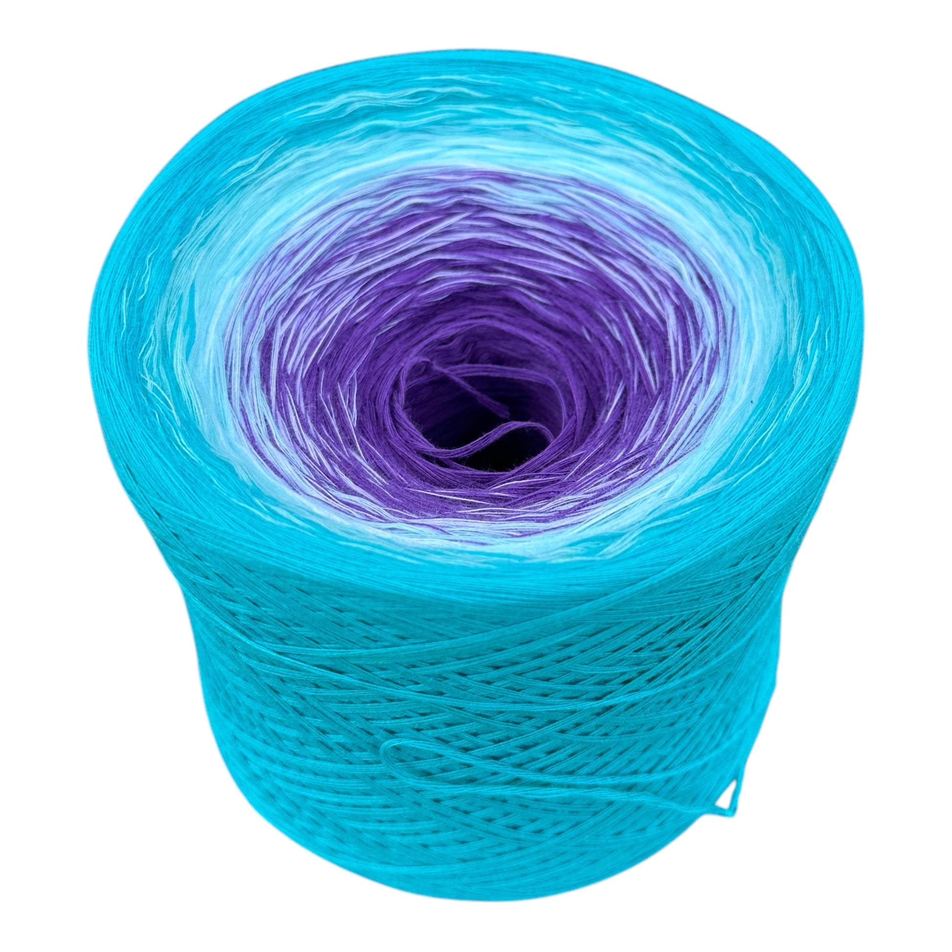 Tied With Love : Teal and Purple, Gradient Yarn - Rena'sThreadandCrafts