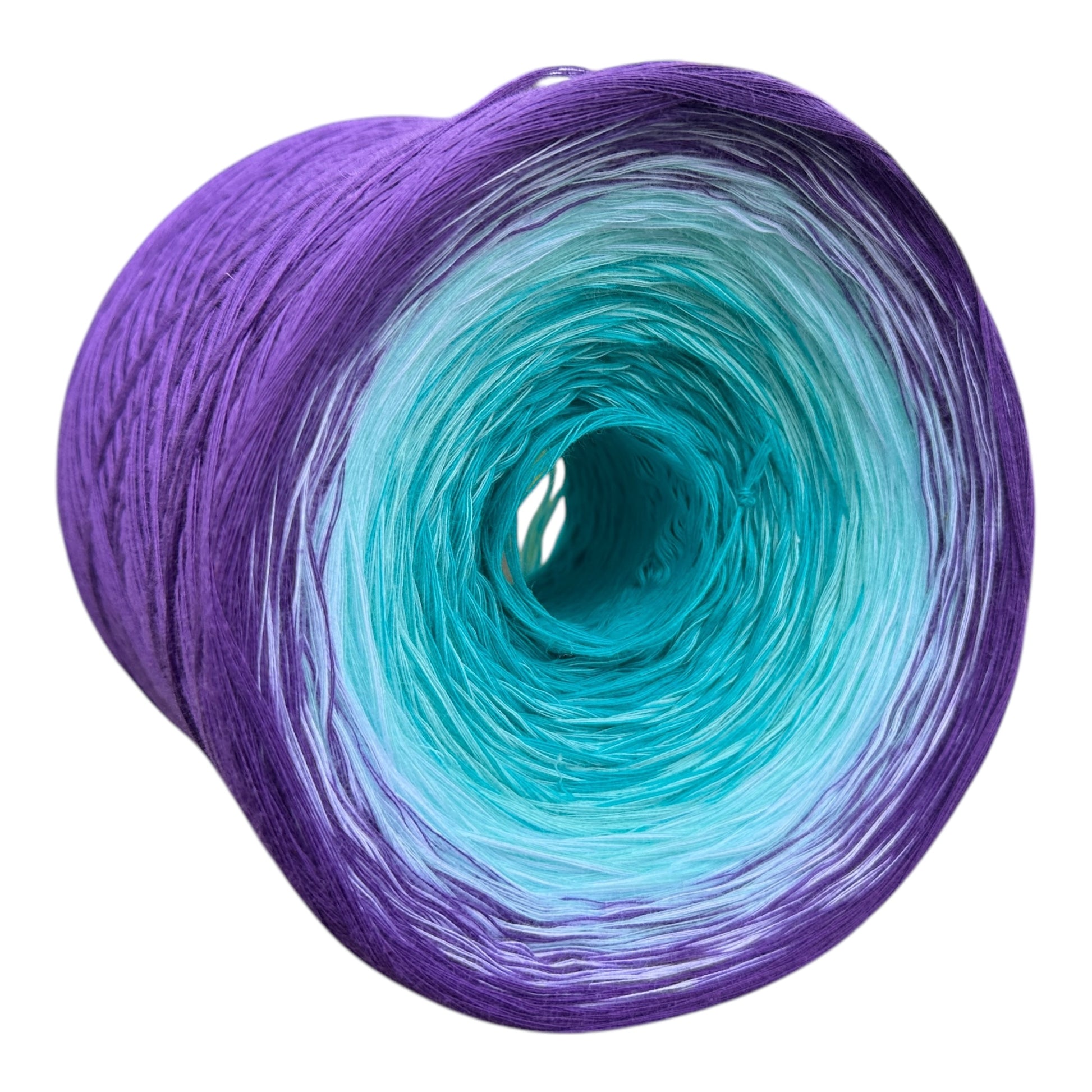 Tied With Love : Teal and Purple, Gradient Yarn - Rena'sThreadandCrafts