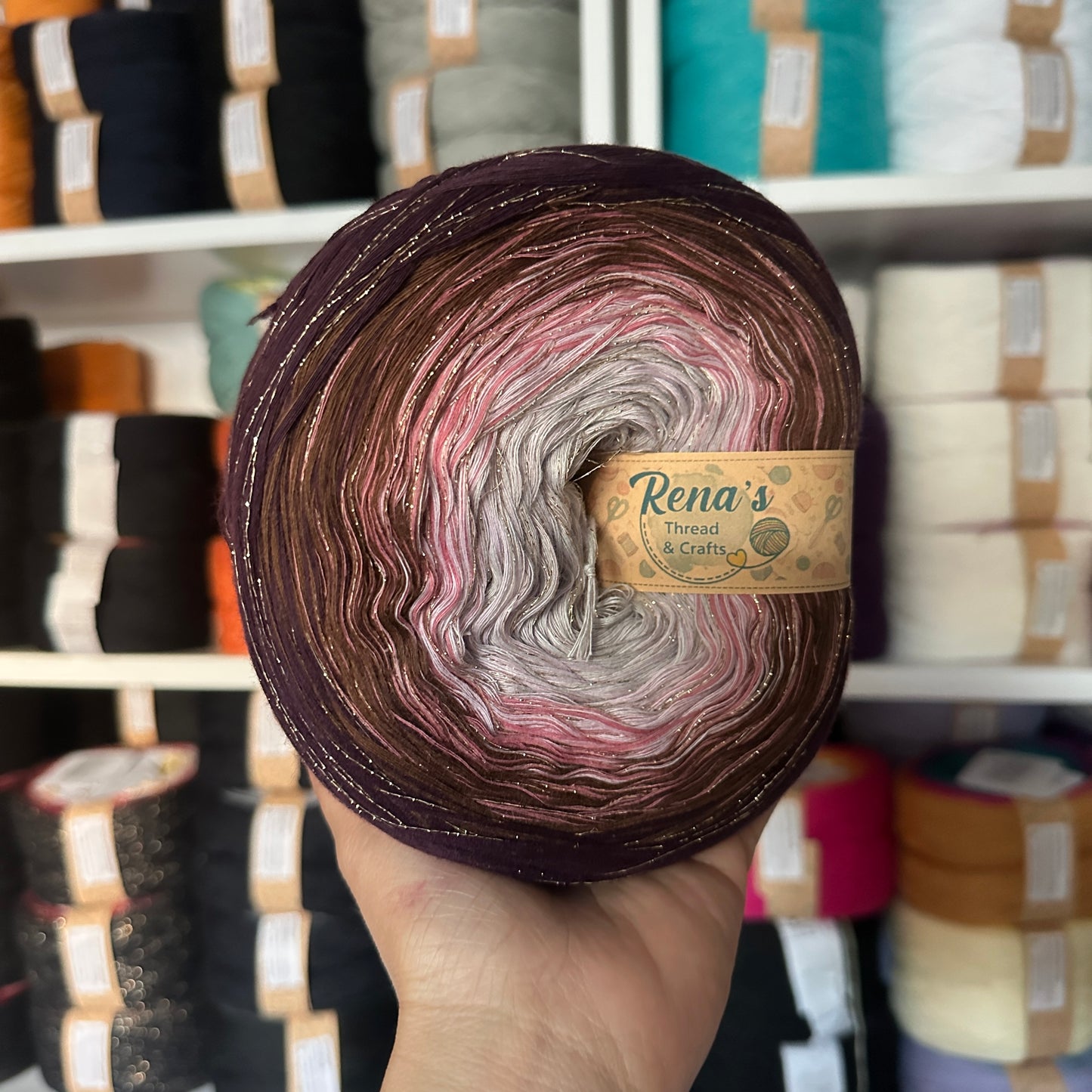 Tied with Love: Dusk Petals, 12ply cotton, Gradient Cotton Natural Fiber Yarn - Rena'sThreadandCrafts