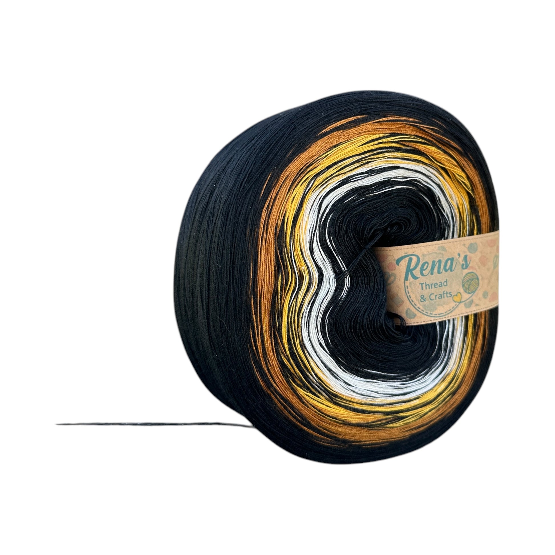 Tiger inspired 4PLY  Polyester Gradient Yarn Cake - Rena'sThreadandCrafts