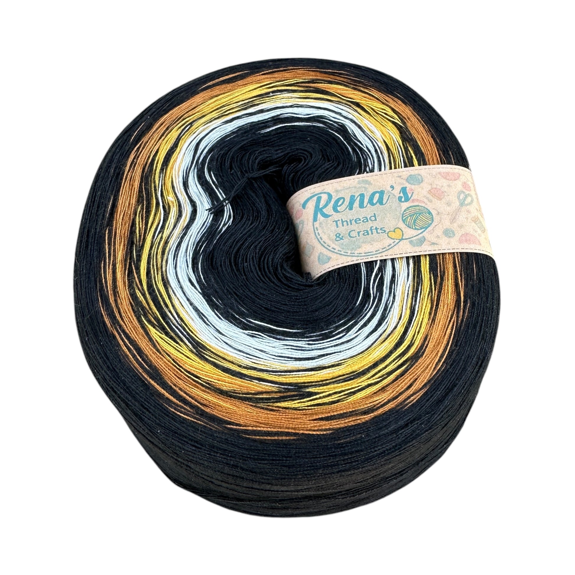 Tiger inspired 4PLY  Polyester Gradient Yarn Cake - Rena'sThreadandCrafts