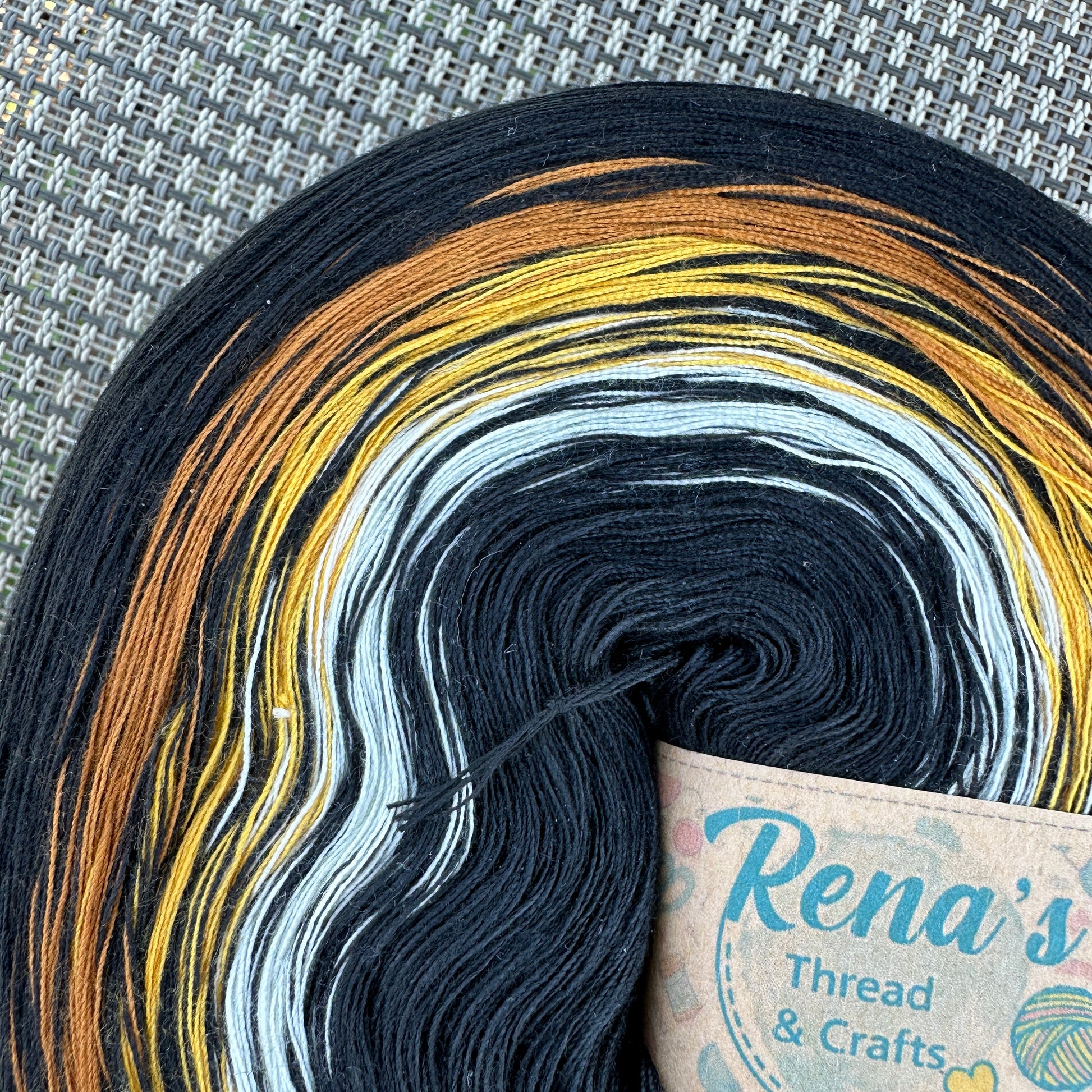 Tiger inspired 4PLY  Polyester Gradient Yarn Cake - Rena'sThreadandCrafts