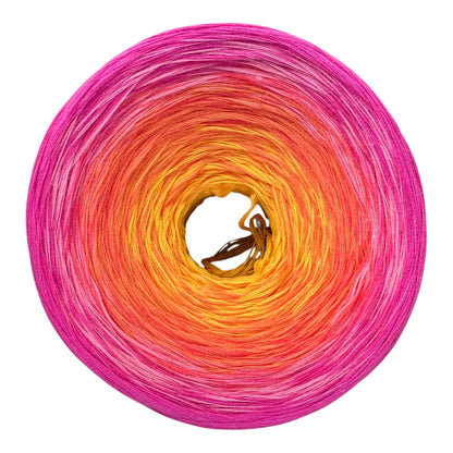 Tropical Sunset , Gradient Cotton Natural Fiber Yarn