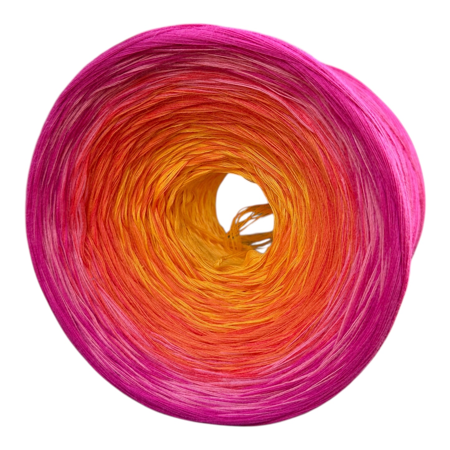 Tropical Sunset , Gradient Cotton Natural Fiber Yarn