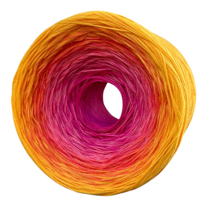 Tropical Sunset , Gradient Cotton Natural Fiber Yarn