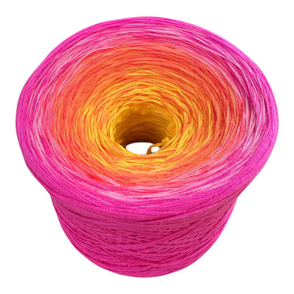 Tropical Sunset , Gradient Cotton Natural Fiber Yarn