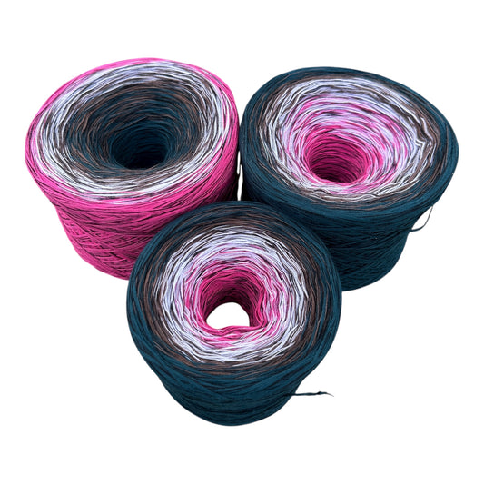 Turkey Feathers 8PLY Cotton Gradient Cake Yarn - Rena'sThreadandCrafts