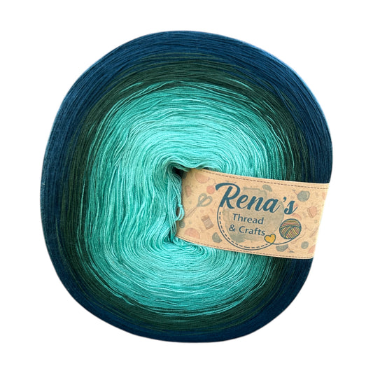 Twin Lagoon, Polyester Gradient Yarn
