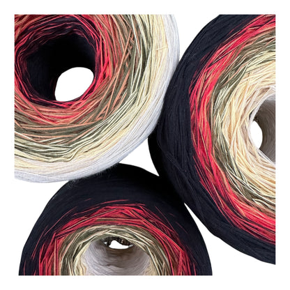 Venetian Masquerade, Gradient Cotton Natural Fiber Yarn
