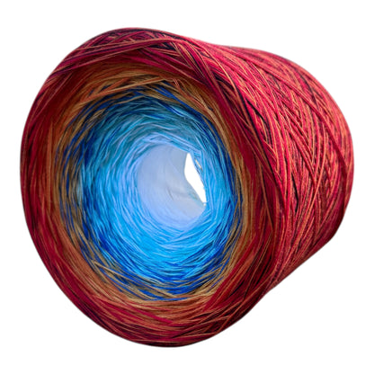 Winter Carnival, Gradient Cotton Natural Fiber Yarn