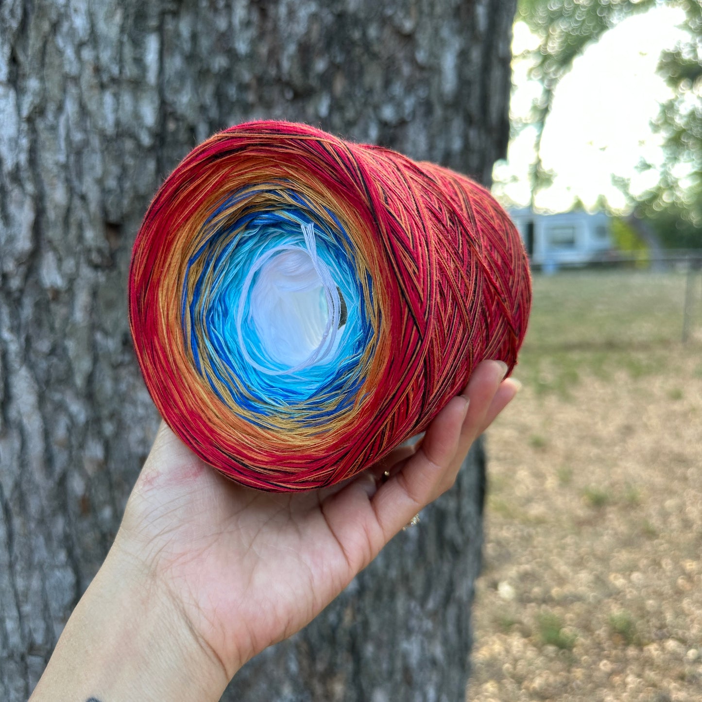 Winter Carnival, Gradient Cotton Natural Fiber Yarn - Rena'sThreadandCrafts