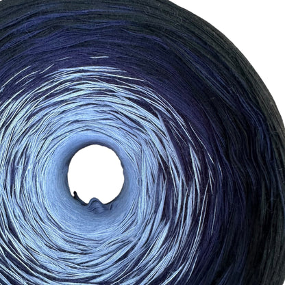 Winter Midnight Sky, Gradient Cotton Natural Fiber Yarn-YARN-Renas Thread and Crafts