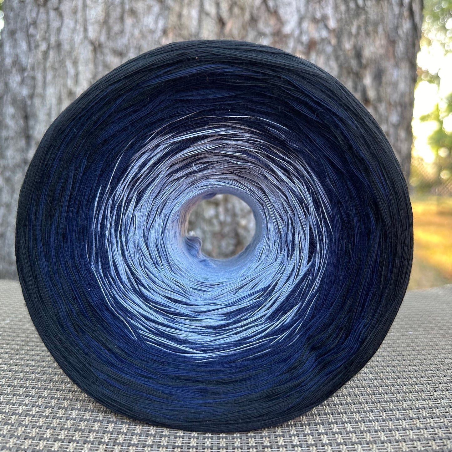 Winter Midnight Sky, Gradient Cotton Natural Fiber Yarn-YARN-Renas Thread and Crafts